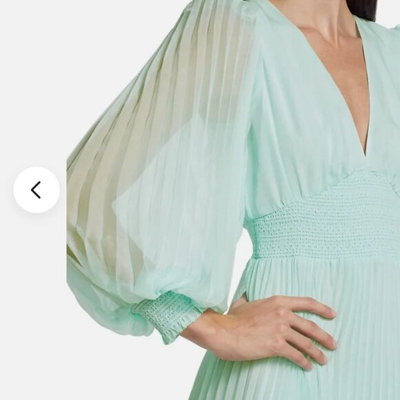 ALICE+OLIVIA SION PLEATED MINI DRESS - Picture 3 of 5